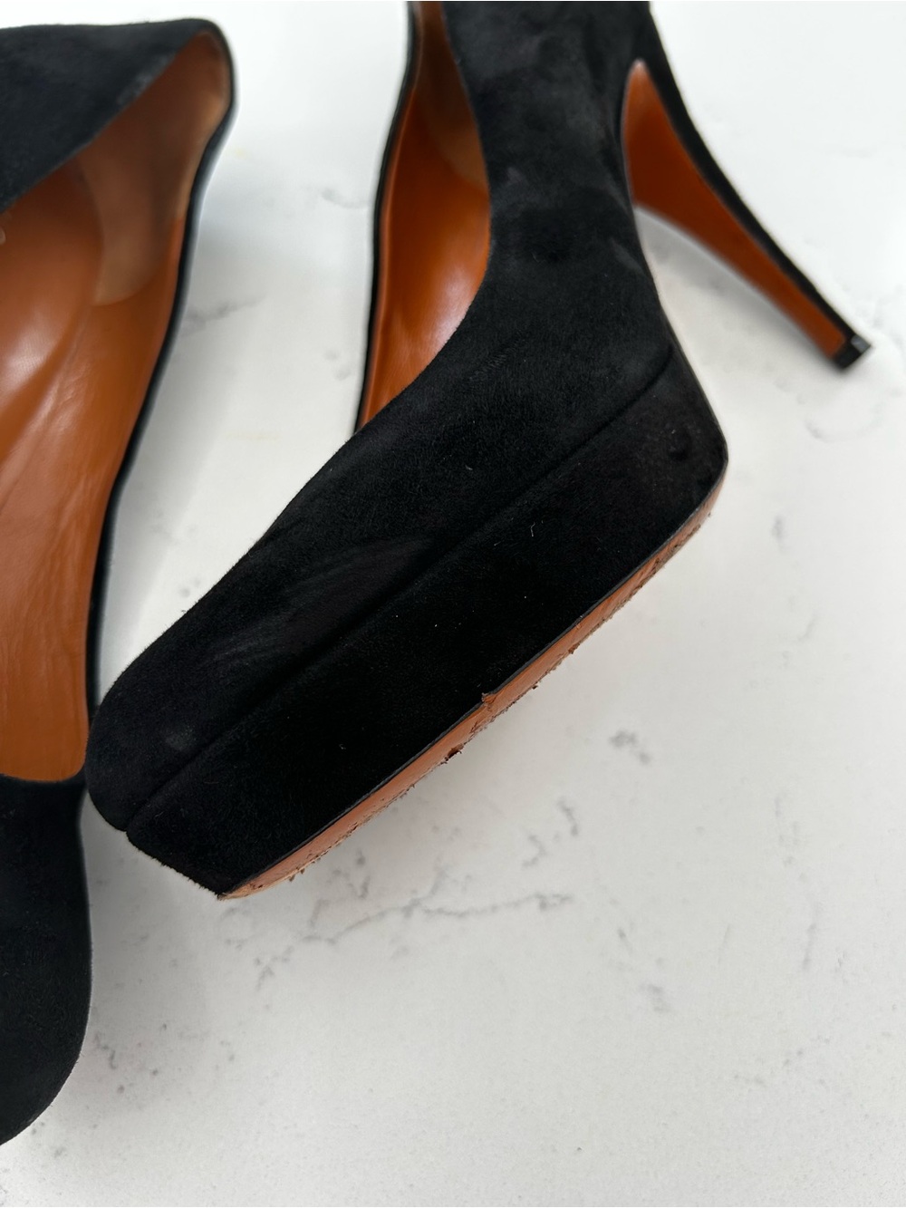 Gucci heels/pumps black suede size 38 - Picture 8 of 16